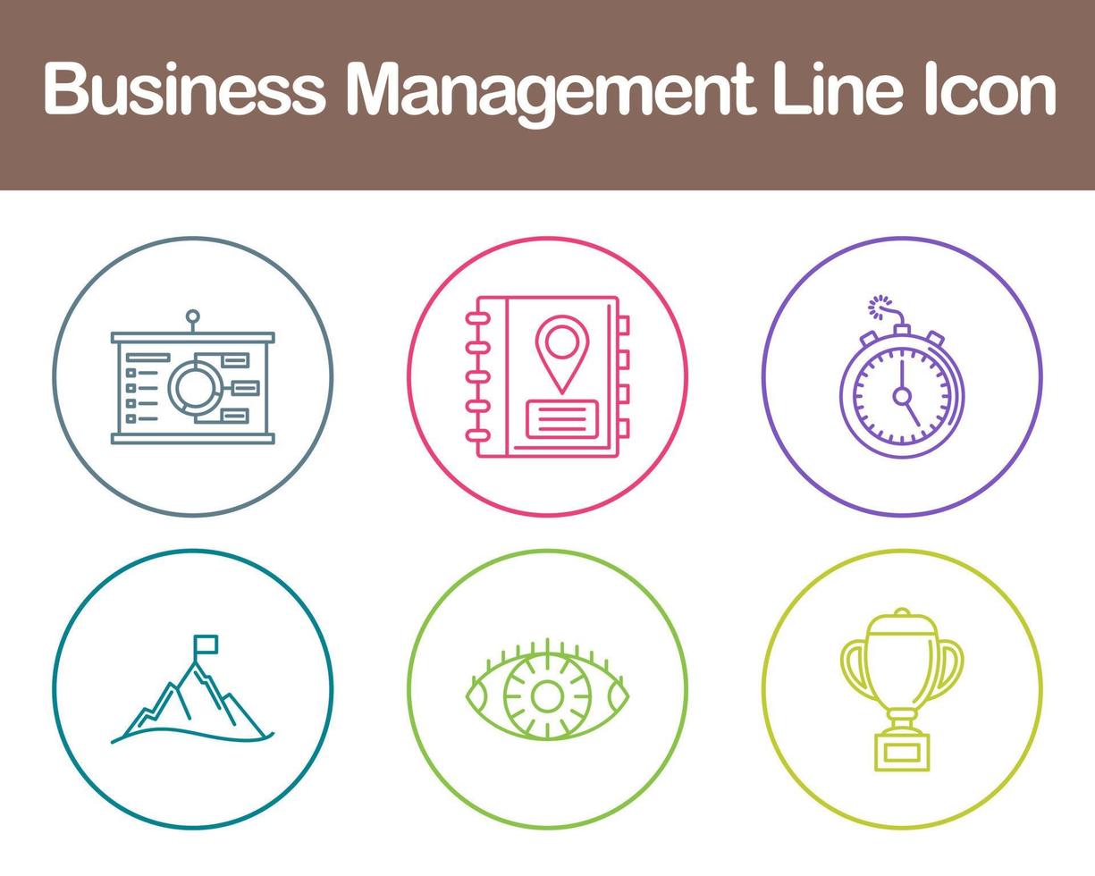 o negócio gestão vetor ícone conjunto