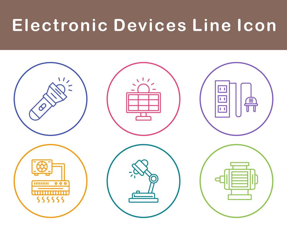 eletrônico dispositivos vetor ícone conjunto