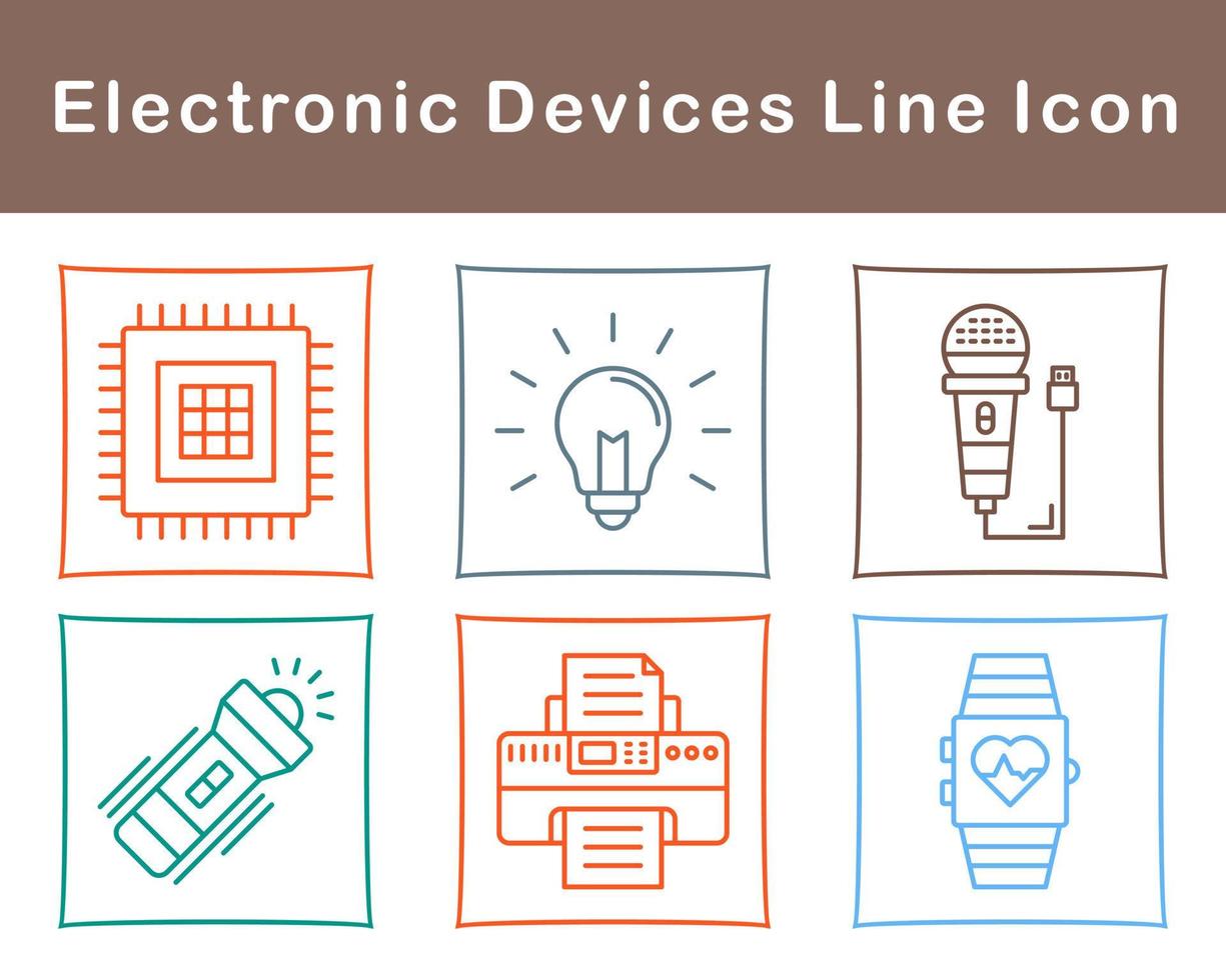 eletrônico dispositivos vetor ícone conjunto