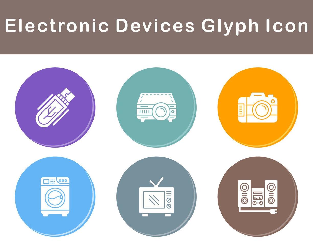 eletrônico dispositivos vetor ícone conjunto