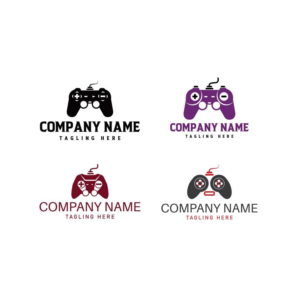 esboço jogos logotipo vetor e colorida jogos logotipo
