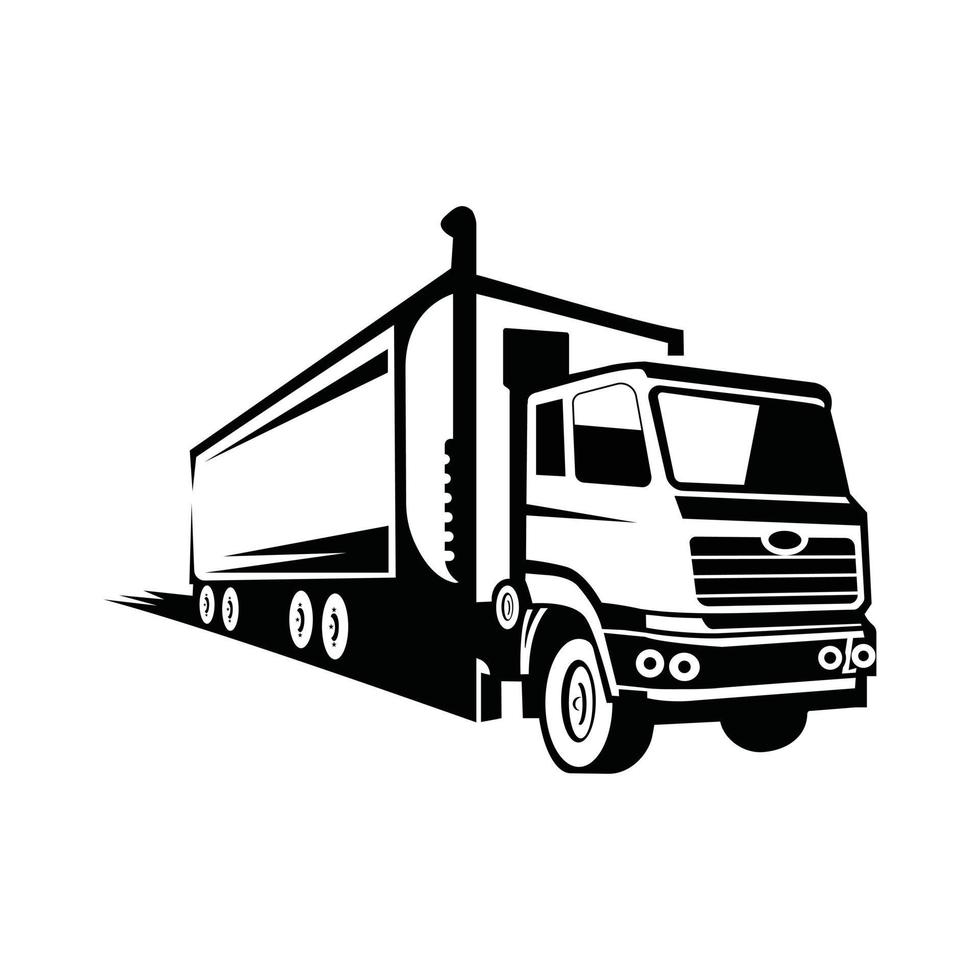 caminhão transporte e americano clássico caminhão vetor