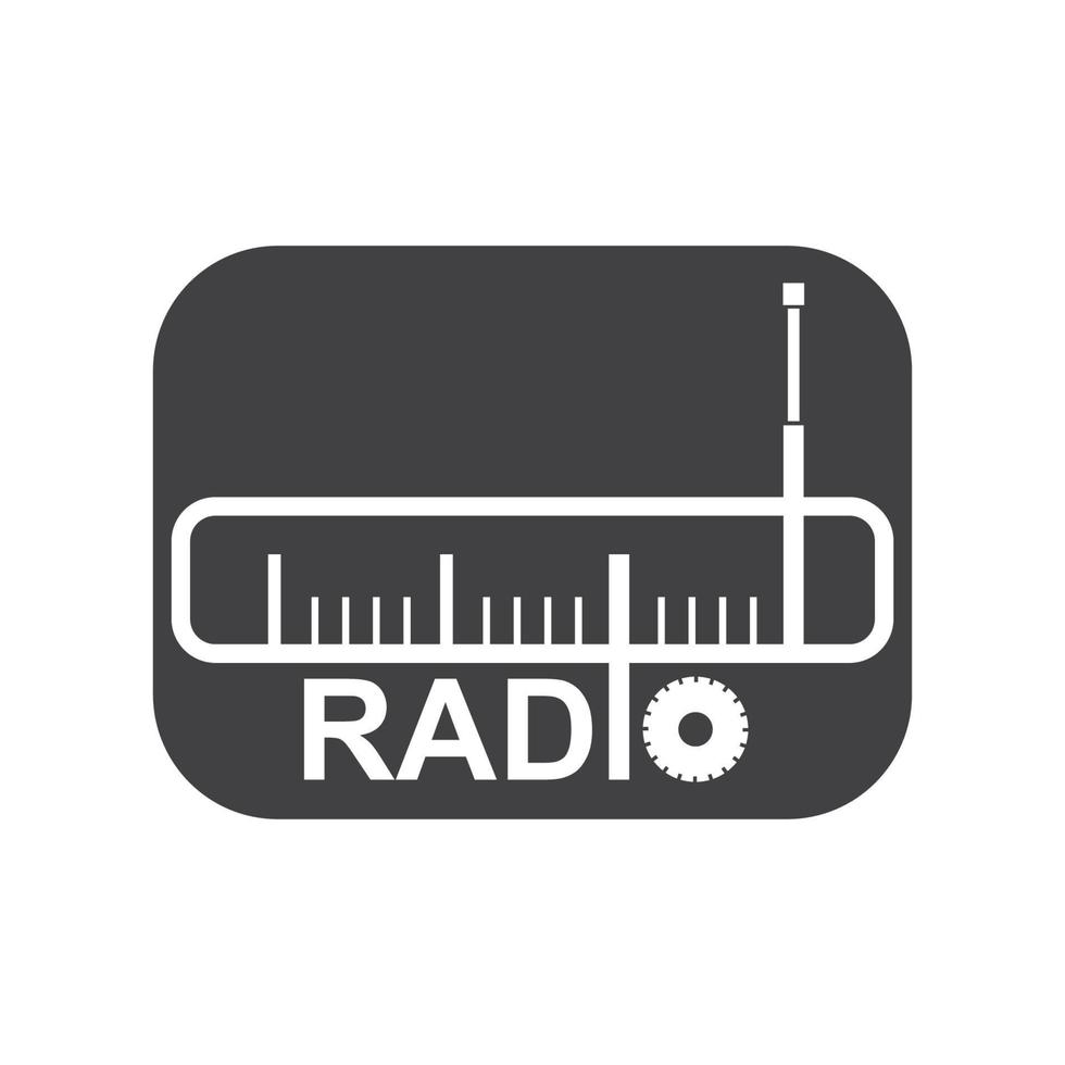 rádio transmissão logotipo ícone vetor ilustração