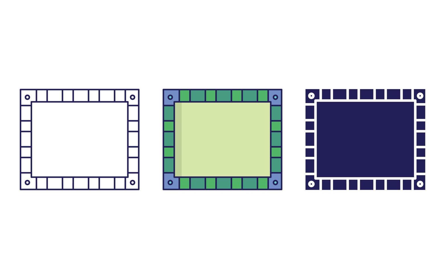 ícone de vetor de quadro