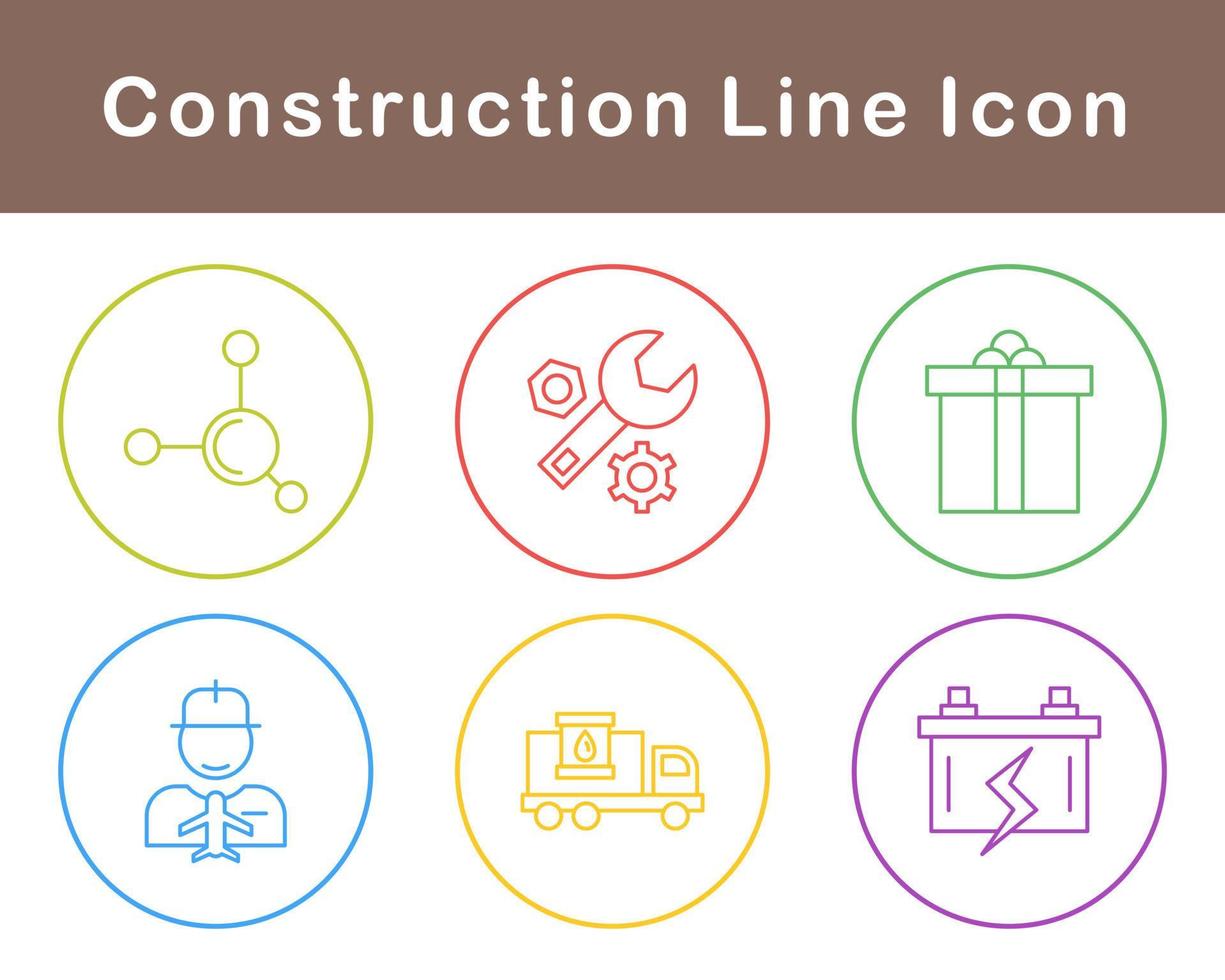 conjunto de ícones de vetores de construção