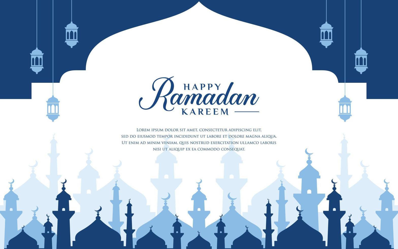 vetor gráfico do Ramadã kareem fundo, adequado para bandeiras, cumprimento cartões, panfletos, convites, poster projetos.