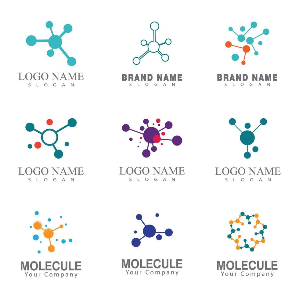 ilustração do símbolo vetorial modelo de logotipo de gene dna vetor