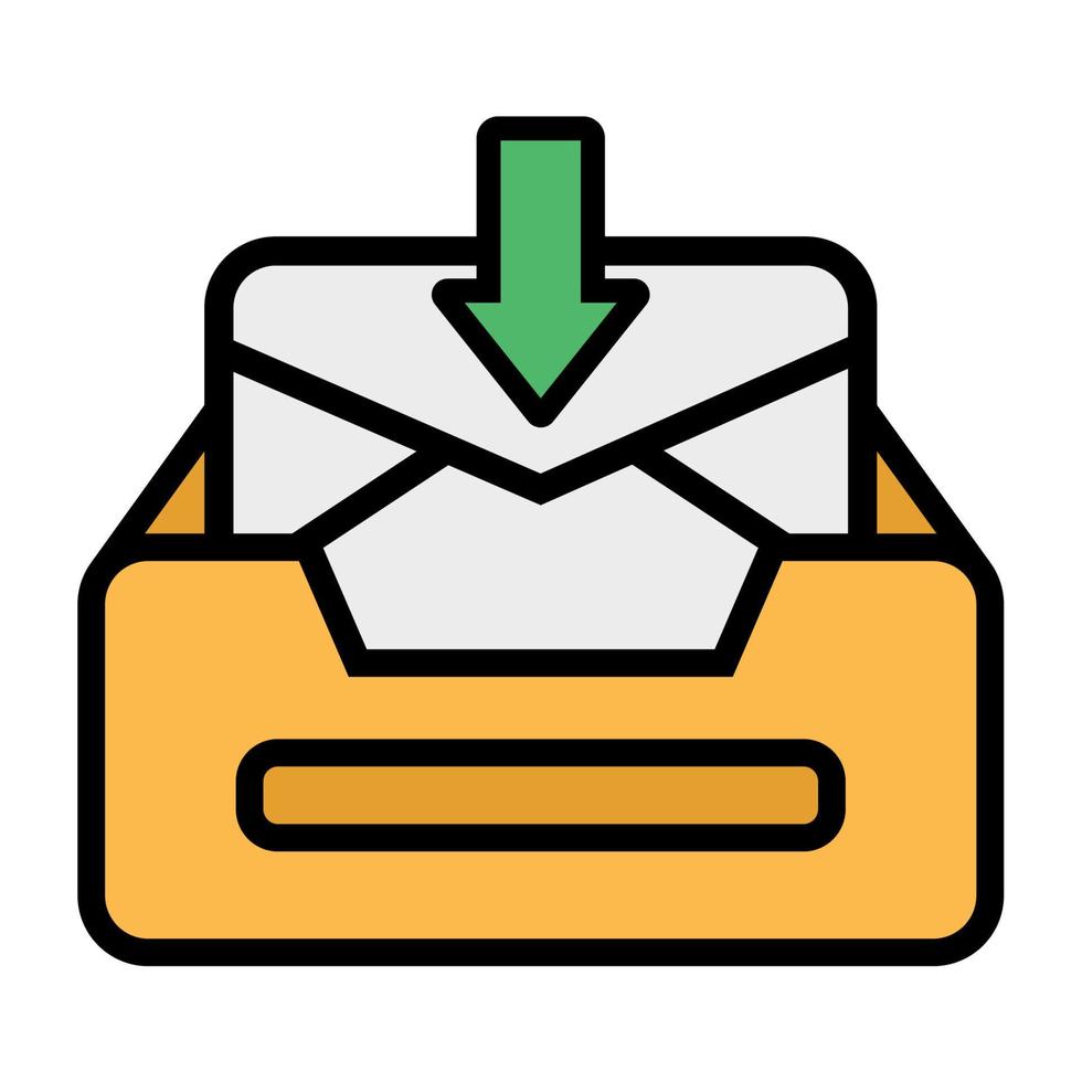 ilustração vetor gráfico do caixa de entrada, envelope receber carta, enviar ícone