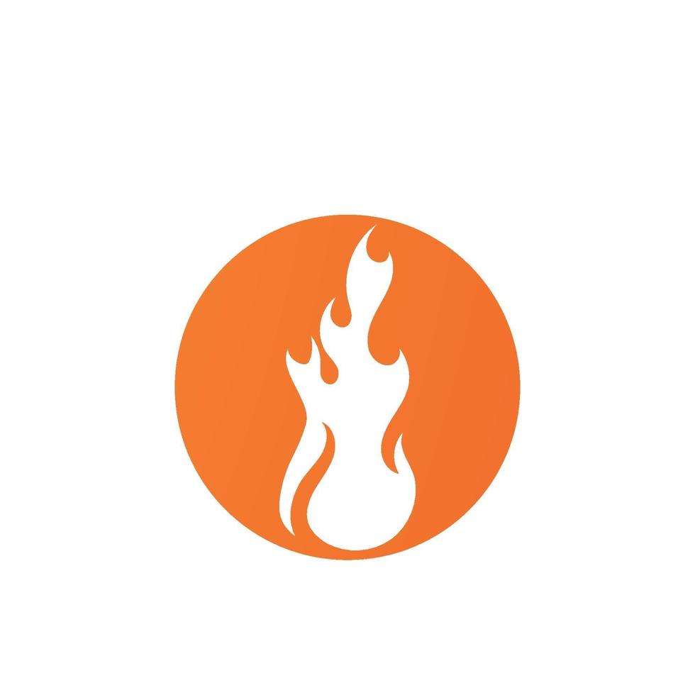 imagem de modelo de design de ilustração vetorial de chama de fogo vetor