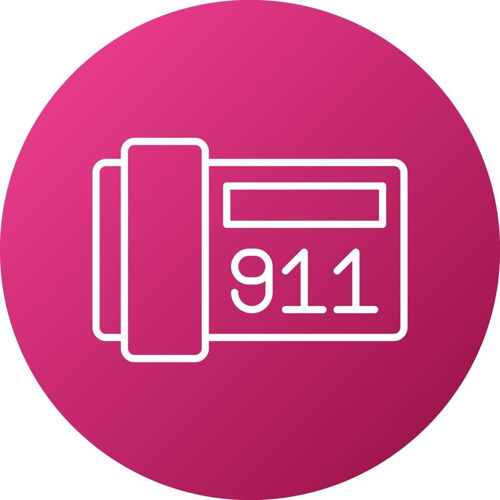 911 ícone estilo vetor