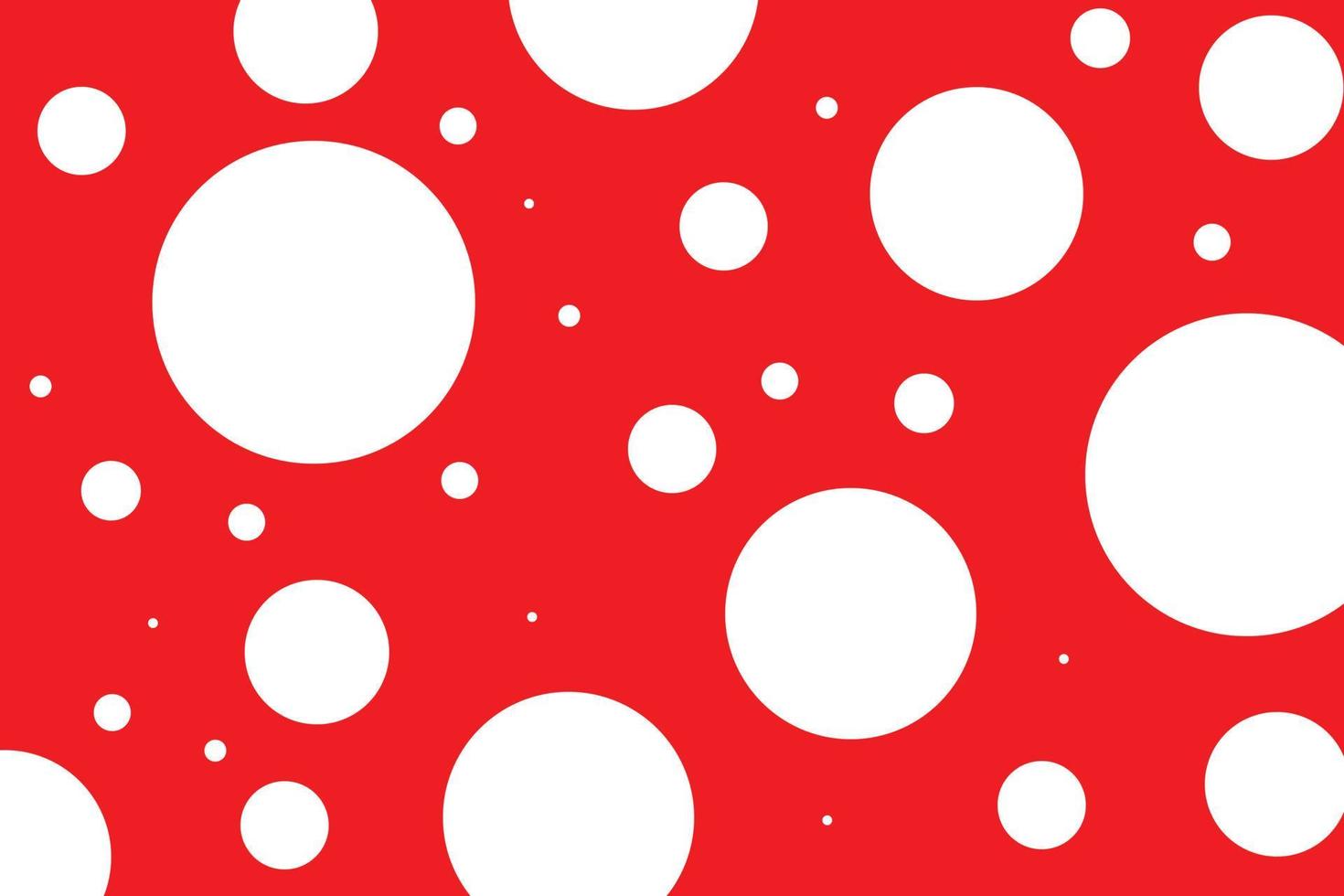 abstrato branco polca pontos em vermelho fundo padronizar Projeto. vetor