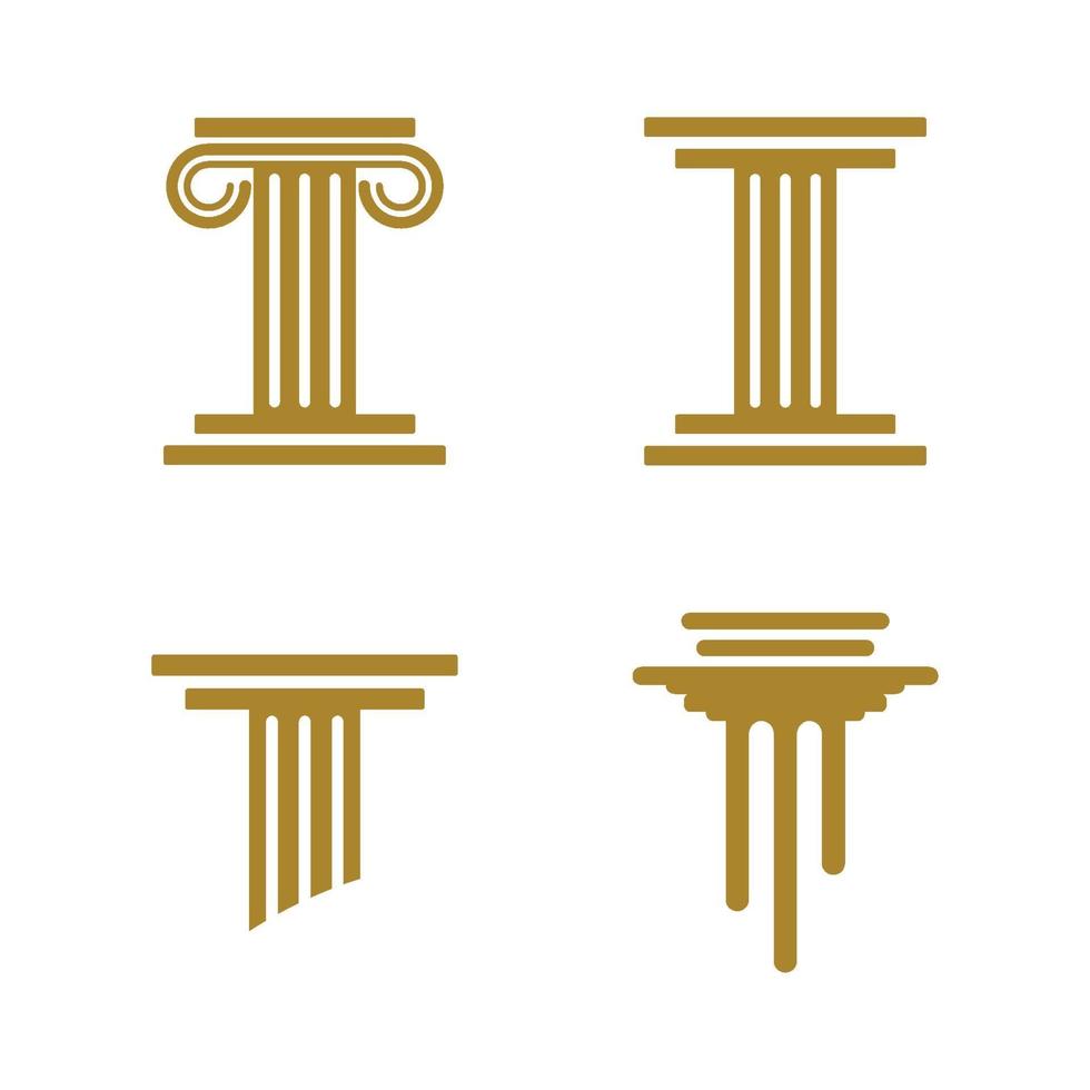 imagens do logotipo do pilar vetor