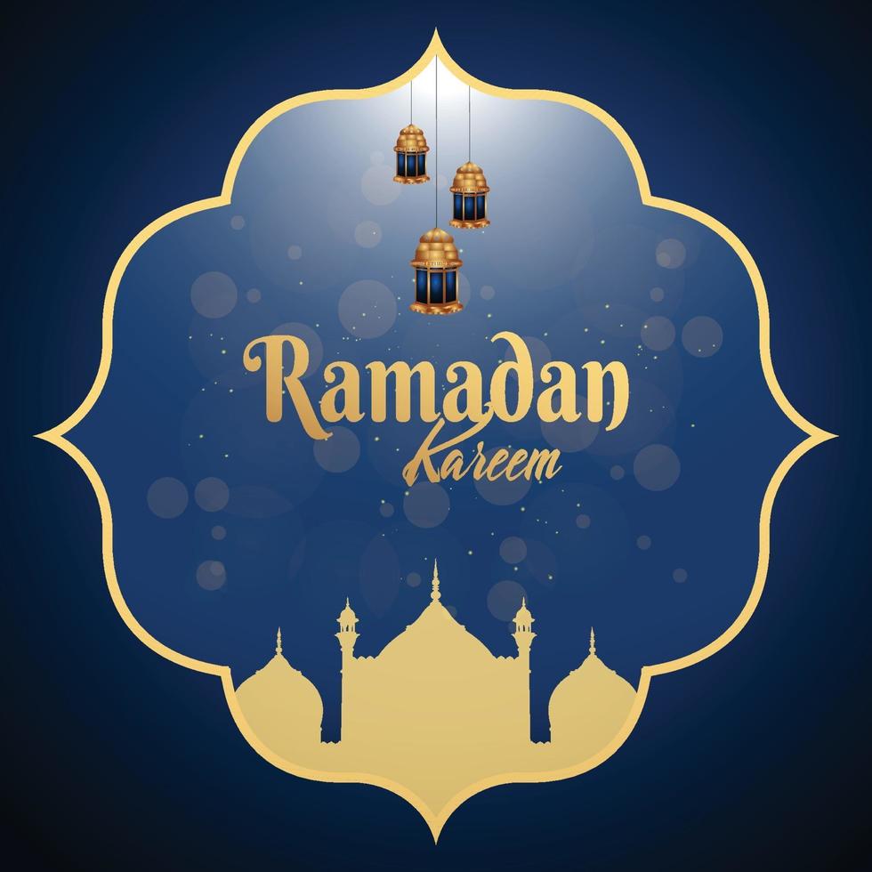 festival islâmico ramadan kareem ou eid mubarak vetor