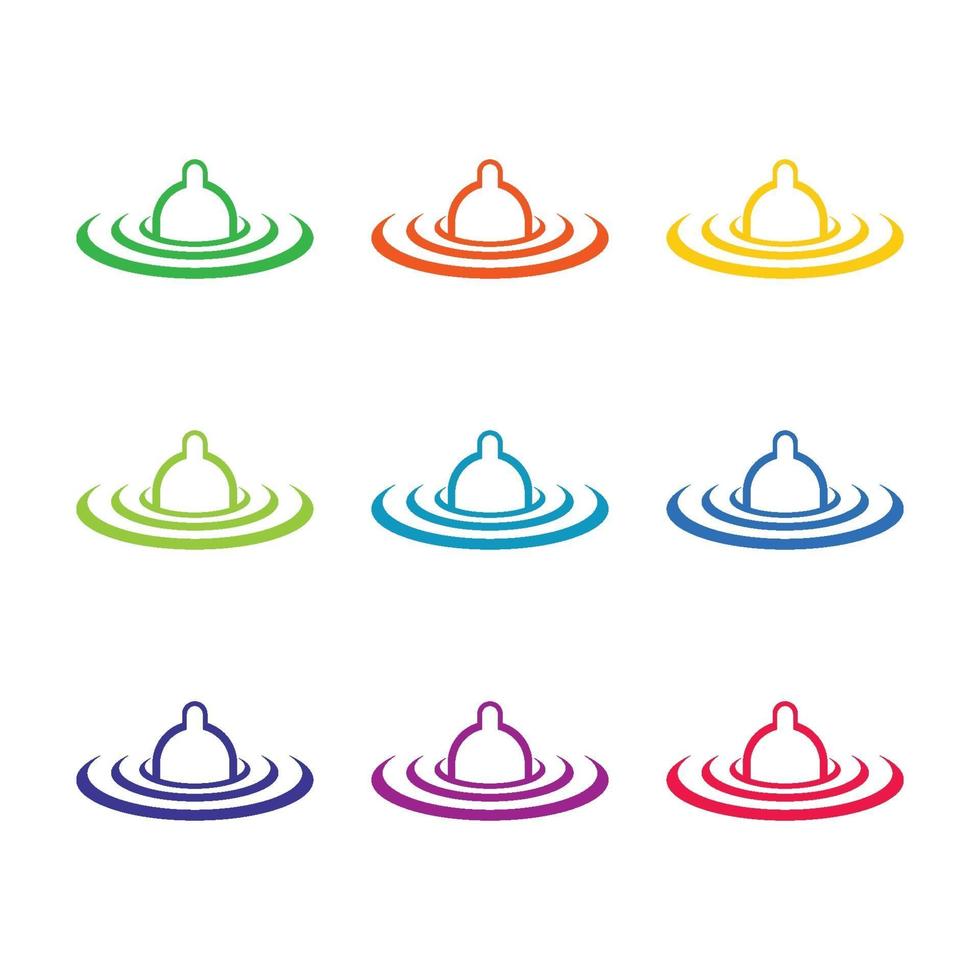 ilustração de imagens de logotipo de preservativo vetor