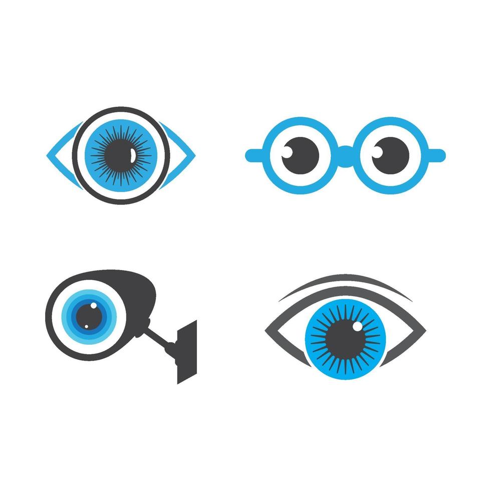 imagens de logotipo de cuidados com os olhos vetor