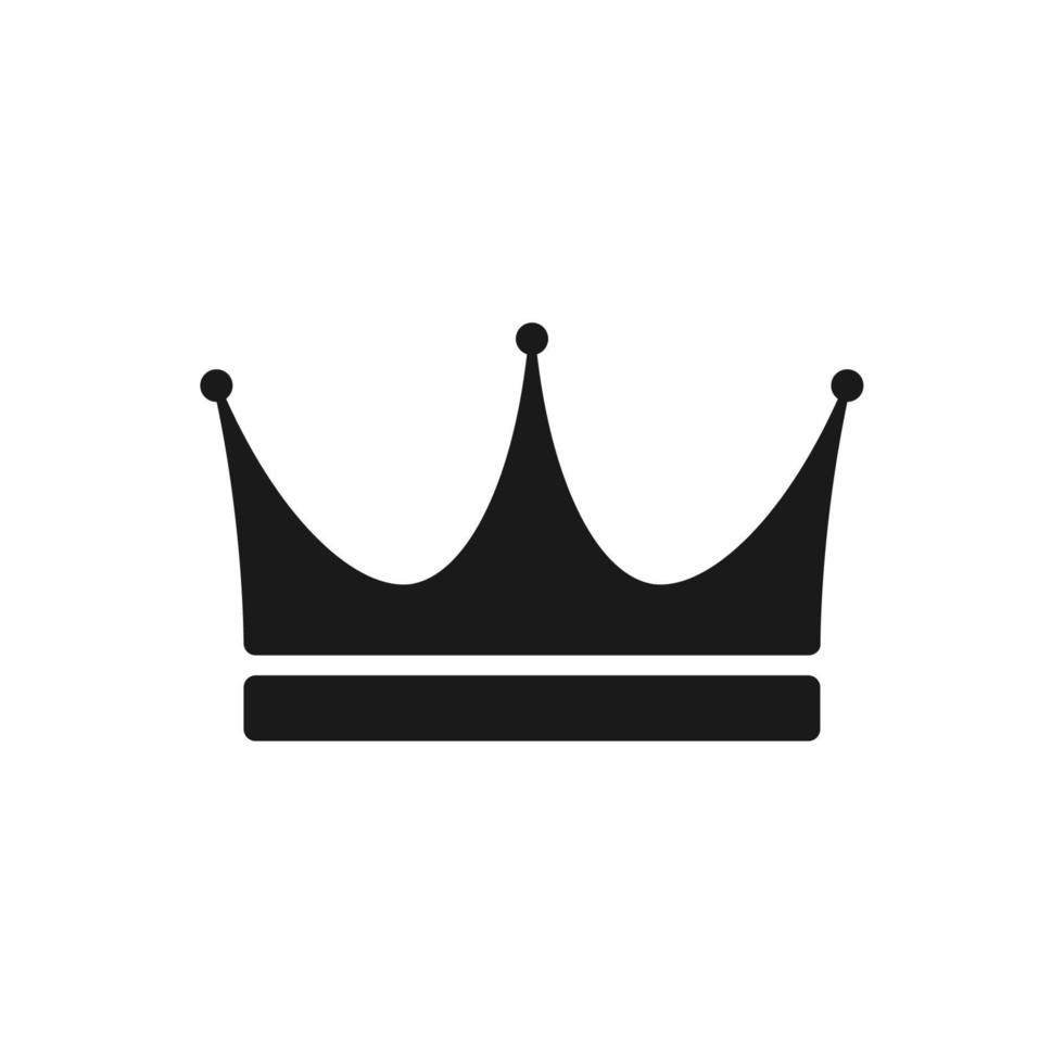 coroa ícone, coroa logotipo modelo vetor