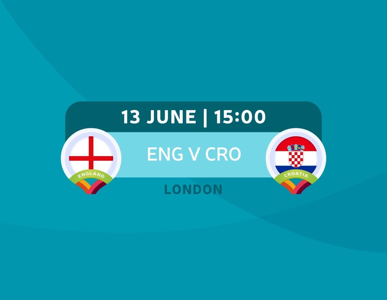 futebol inglaterra vs croácia vetor