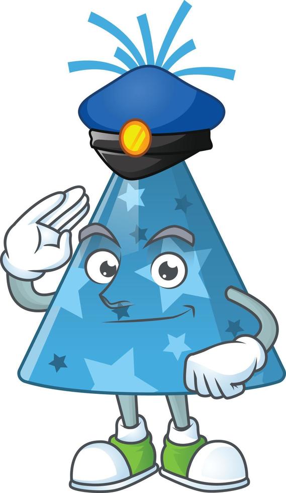 desenho animado personagem do azul festa chapéu vetor