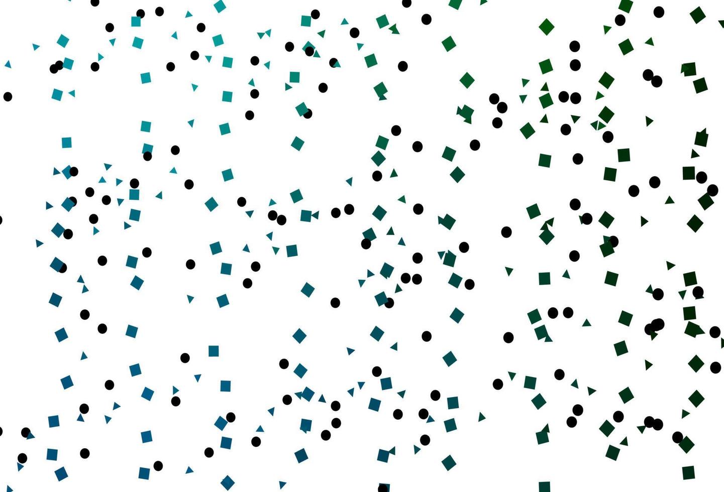 layout de vetor de azul claro, verde com círculos, linhas, retângulos.