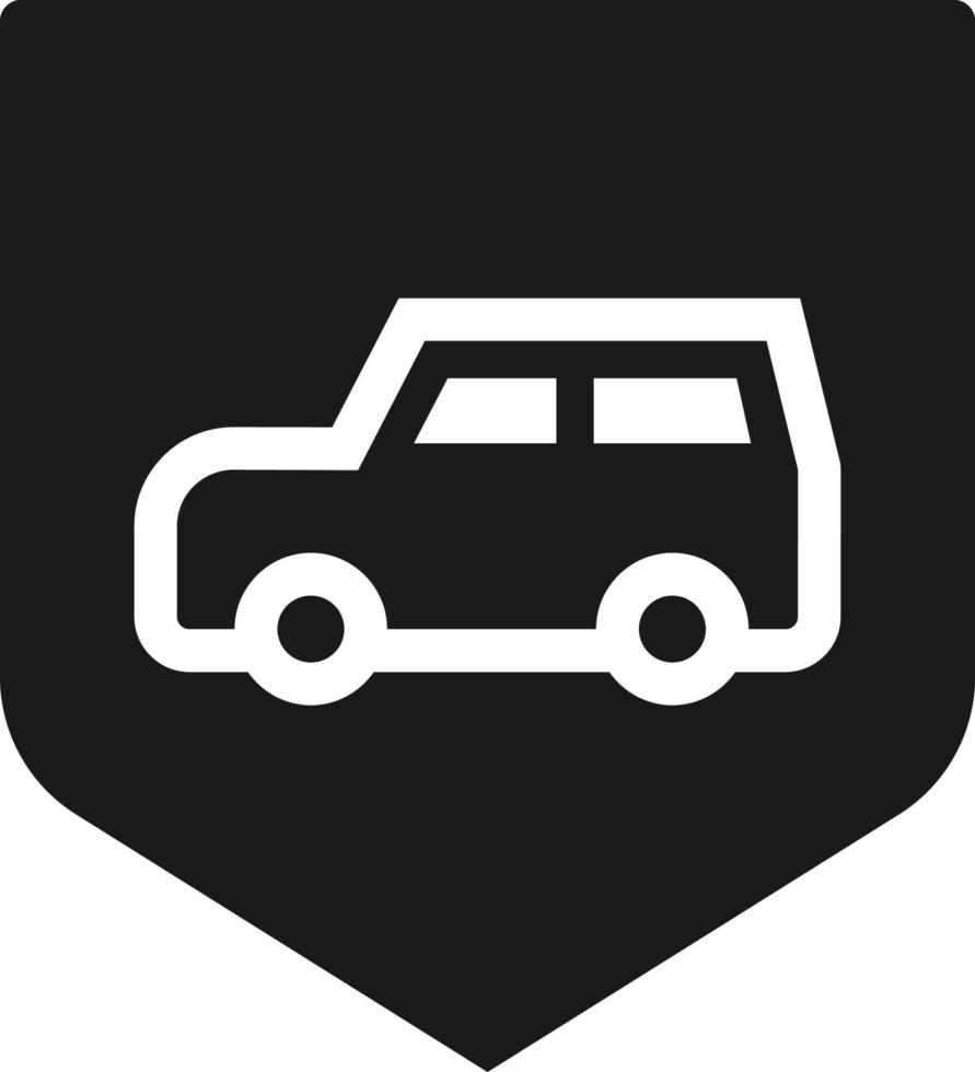 carro, seguro, escudo, veículo ícone - vetor. seguro conceito vetor ilustração. em branco fundo