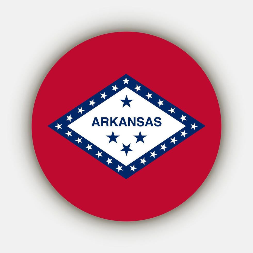 bandeira do estado do arkansas. ilustração vetorial. vetor