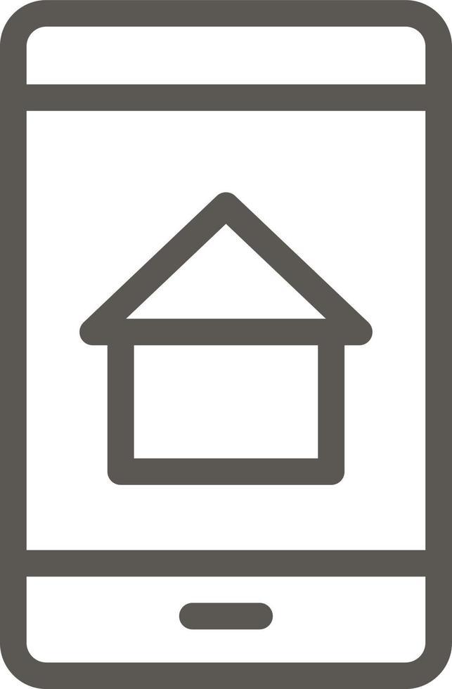 aplicativo, casa, Móvel vetor ícone. simples elemento ilustração a partir de ui conceito. aplicativo, casa, Móvel vetor ícone. real Estado conceito vetor ilustração. em branco fundo