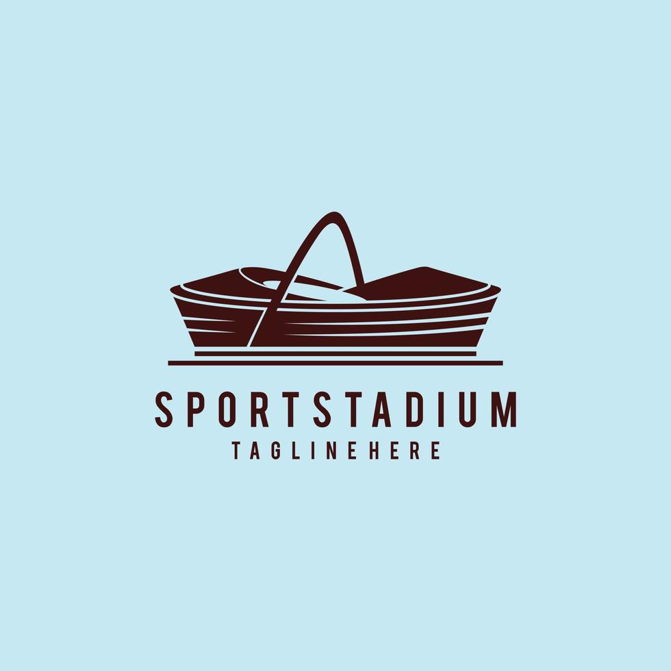 estádio logotipo Projeto inspiração vetor