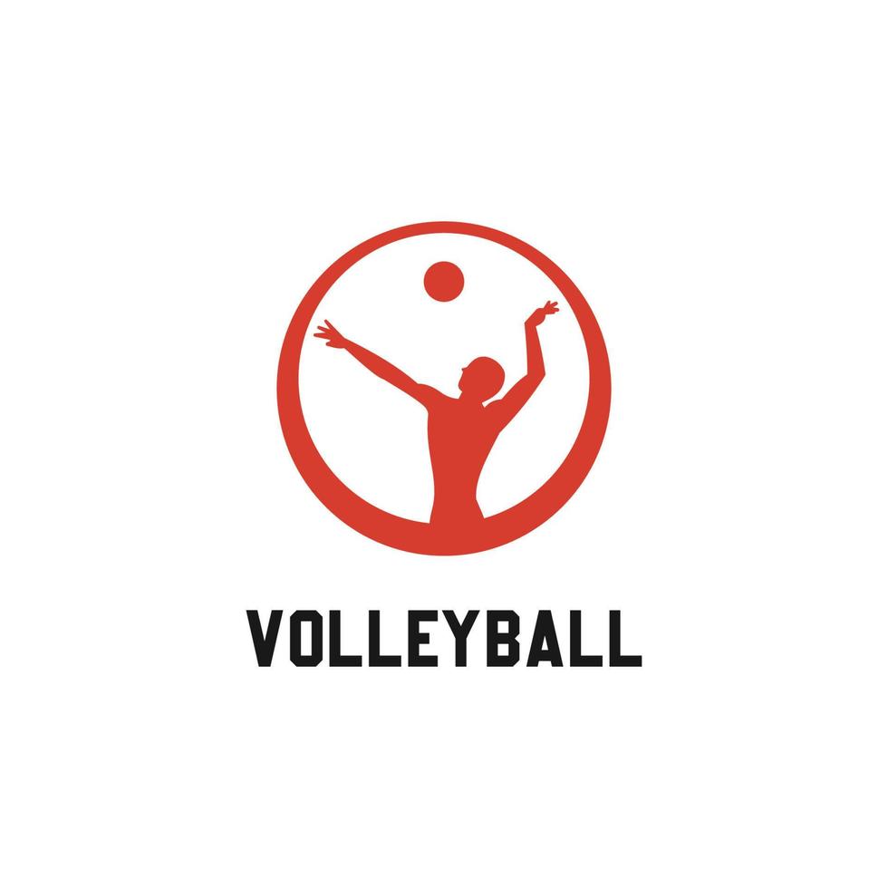 voleibol logotipo modelo Projeto vetor ícone ilustração