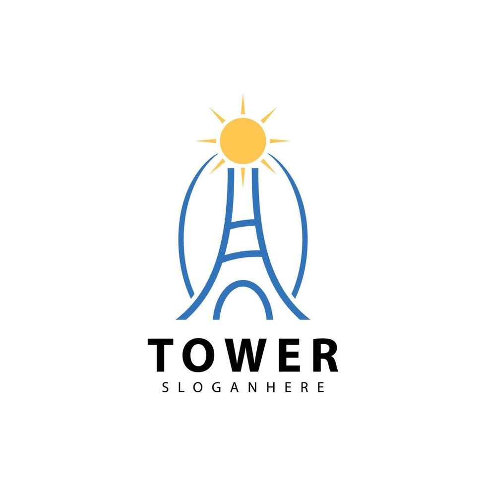 torre logotipo símbolo vetor ícone Projeto ilustração modelo