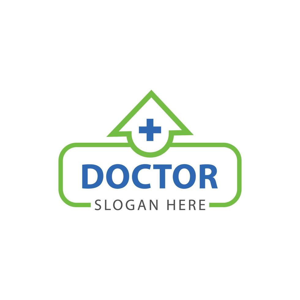 vetor de design de modelo de logotipo médico. ícone de cruz