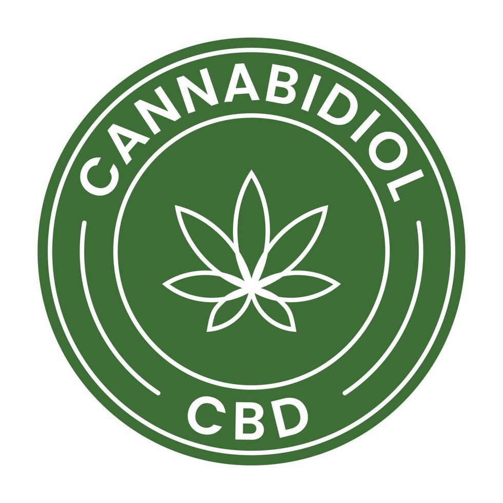 canabidiol cbd óleo distintivo, logotipo, rótulo, adesivo, logotipo para cbd óleo rótulo, cânhamo óleo rótulo Projeto vetor