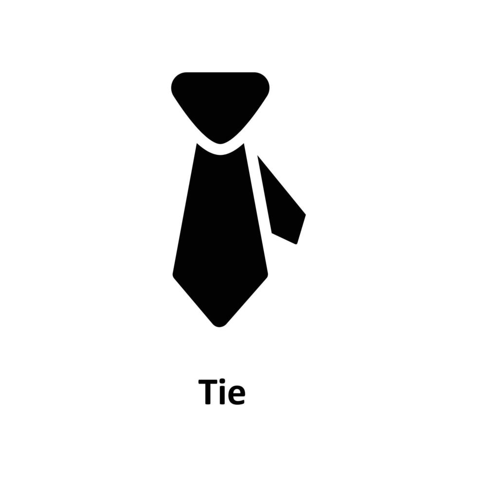 gravata vetor sólido ícones. simples estoque ilustração estoque