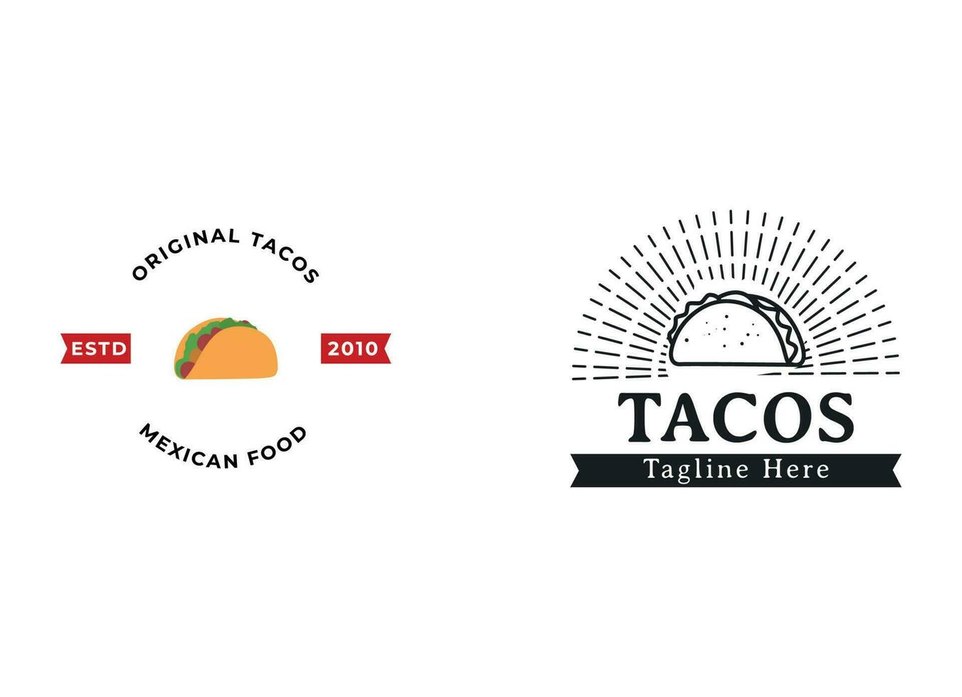 tacos logotipo Projeto vetor ilustração