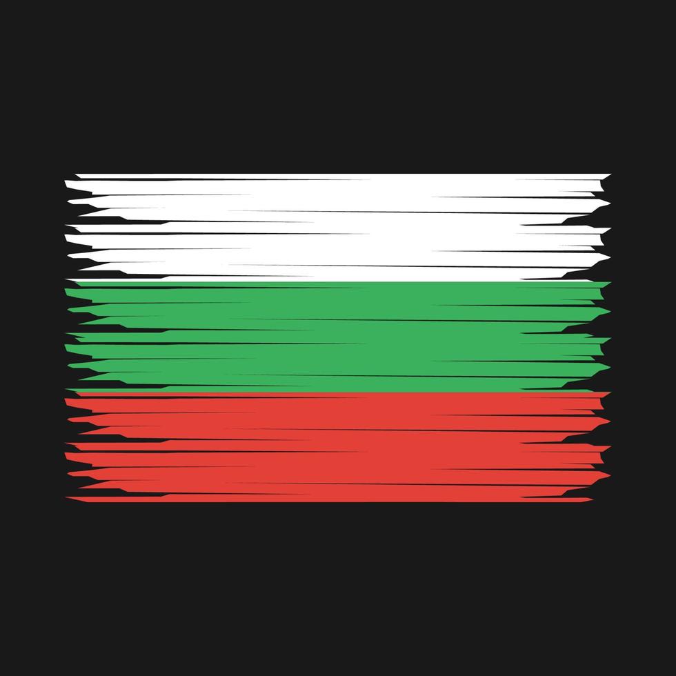 Bulgária bandeira ilustração vetor