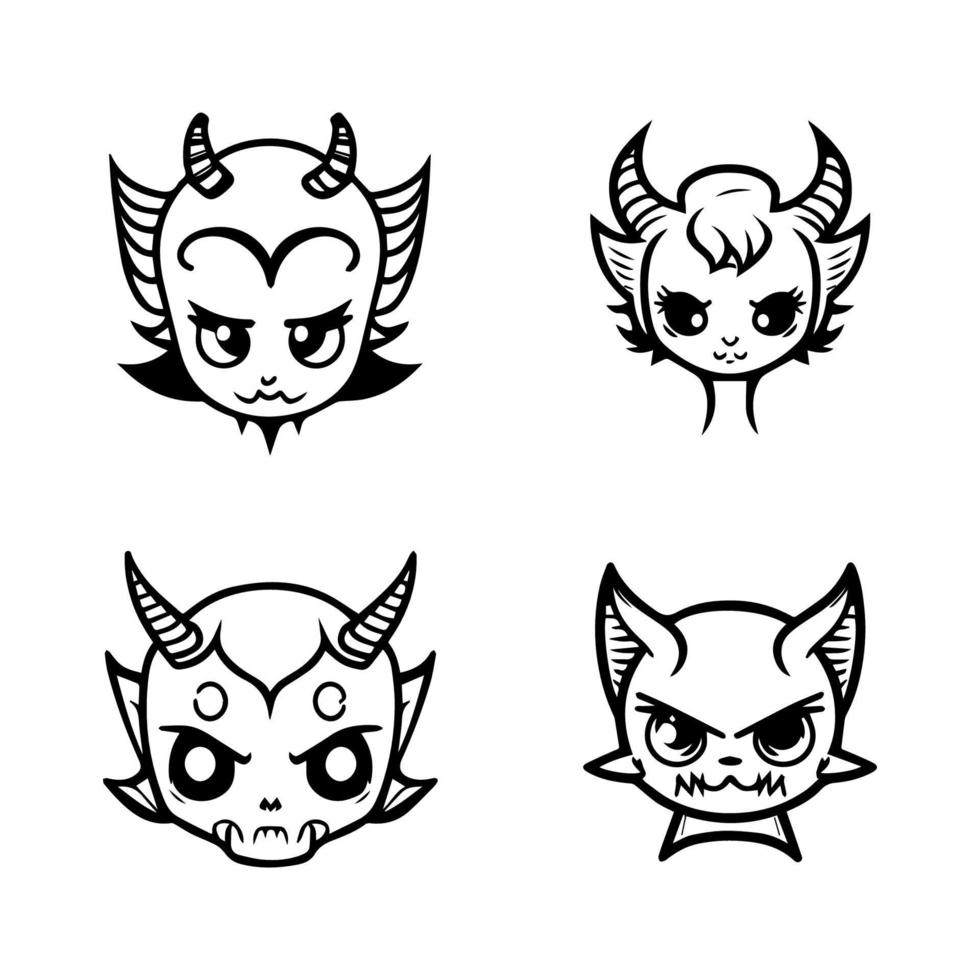 Ilustração de anime demônio