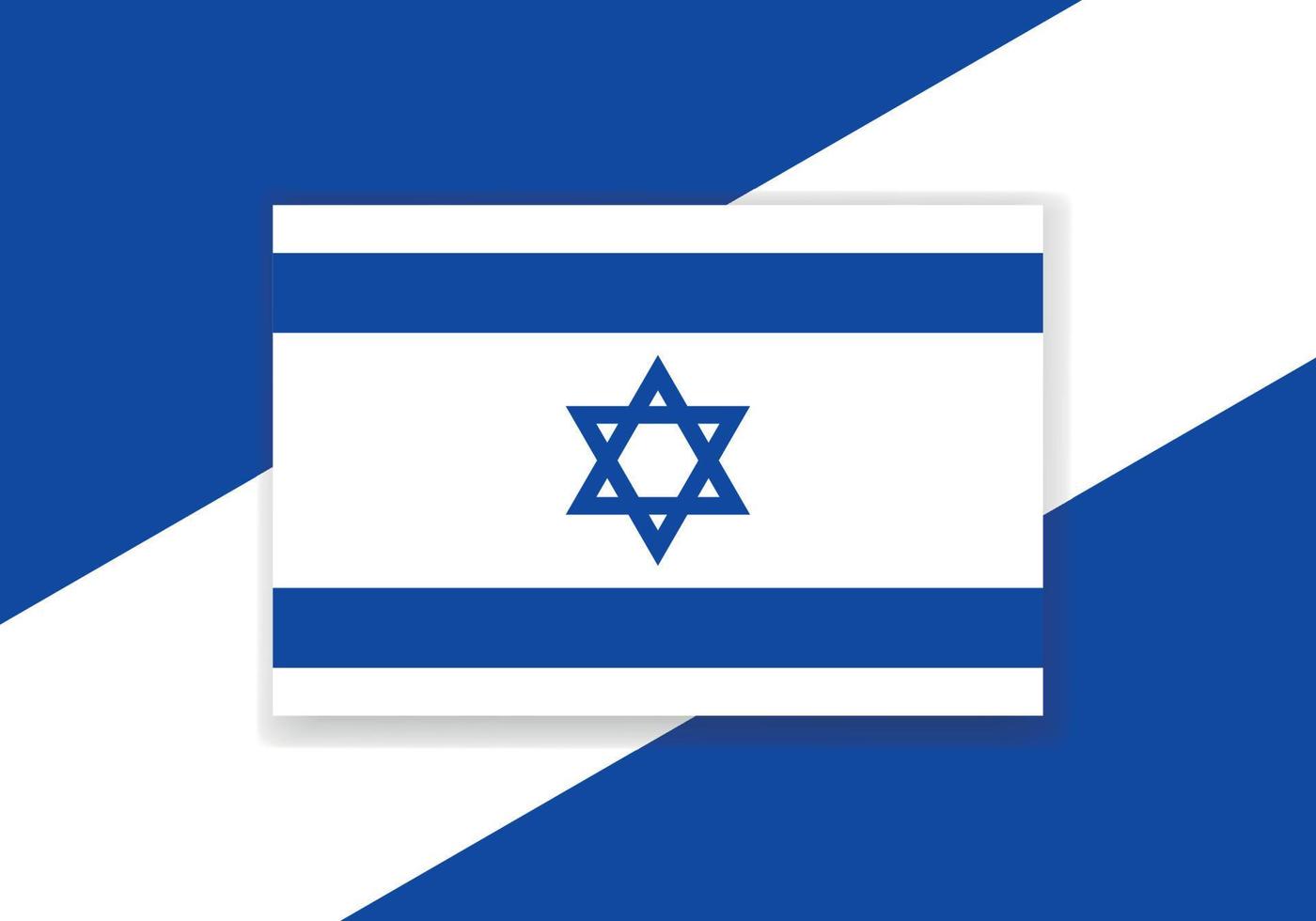 vetor Israel bandeira. país bandeira Projeto. plano vetor bandeira.