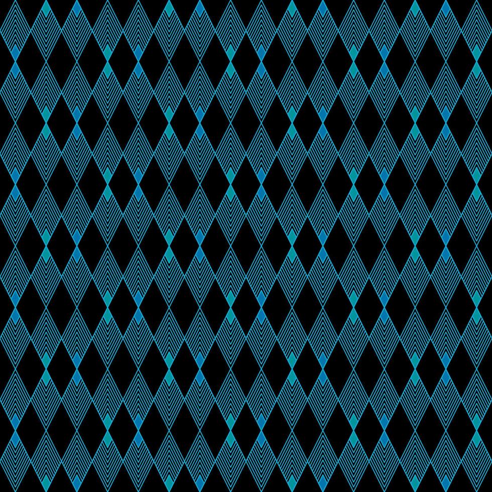 luz azul trapézio multi linhas geométrico quadrado zig zag Preto fundo vetor