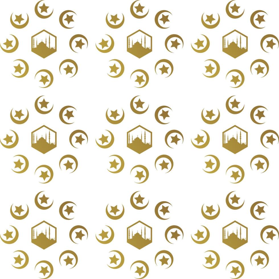 ilustração do Ramadã kareem com mesquita e lua padronizar fundo para Ramadã, fundo o negócio rótulo, convite modelo, social meios de comunicação, etc. Ramadã kareem temático plano vetor ilustração.