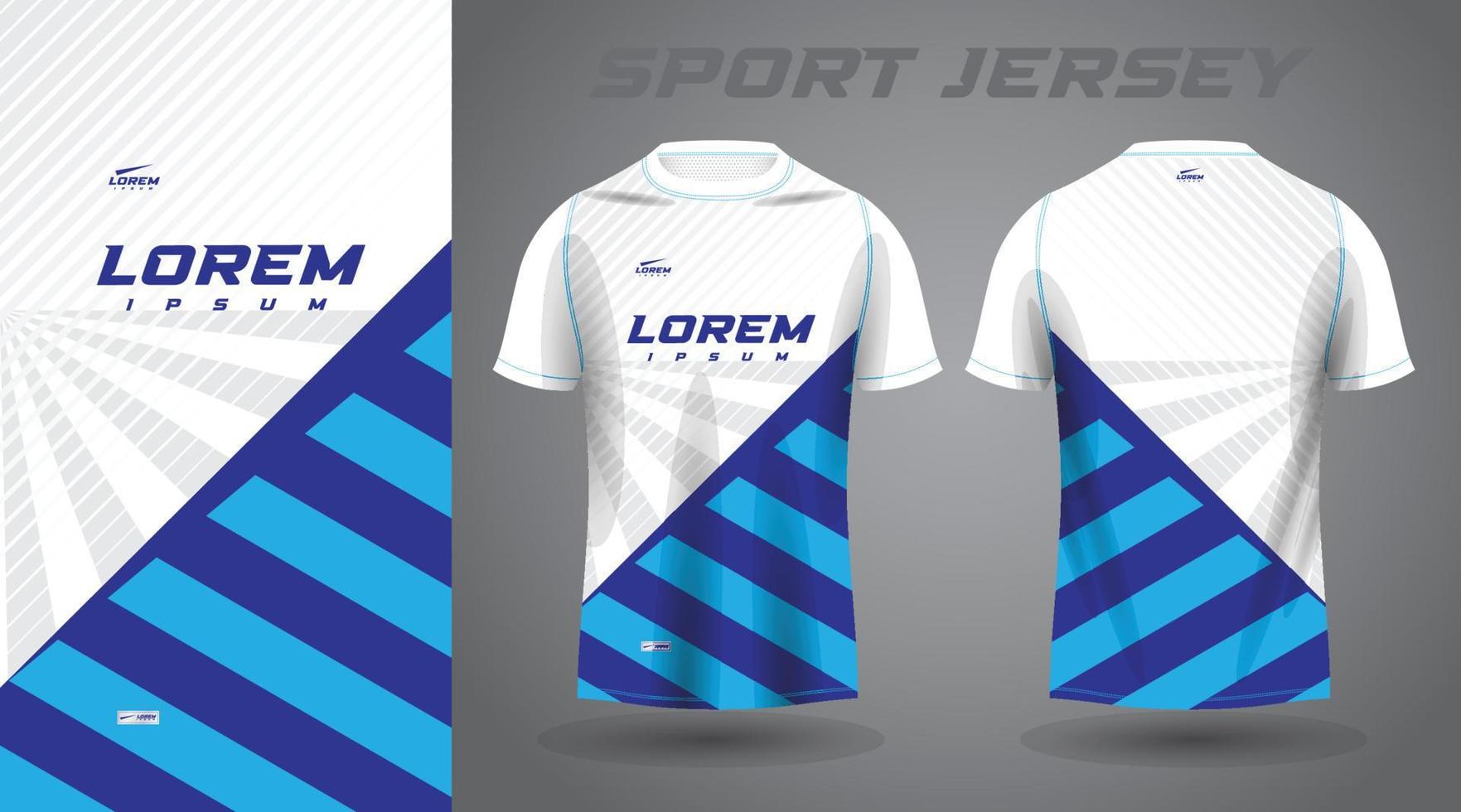 azul camisa futebol futebol esporte jérsei modelo Projeto brincar vetor