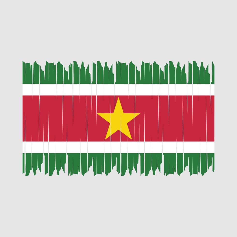 escova de bandeira do suriname vetor