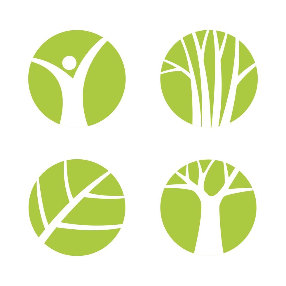 árvore plantar natureza ícone logotipo isolado em branco fundo. vetor ilustração
