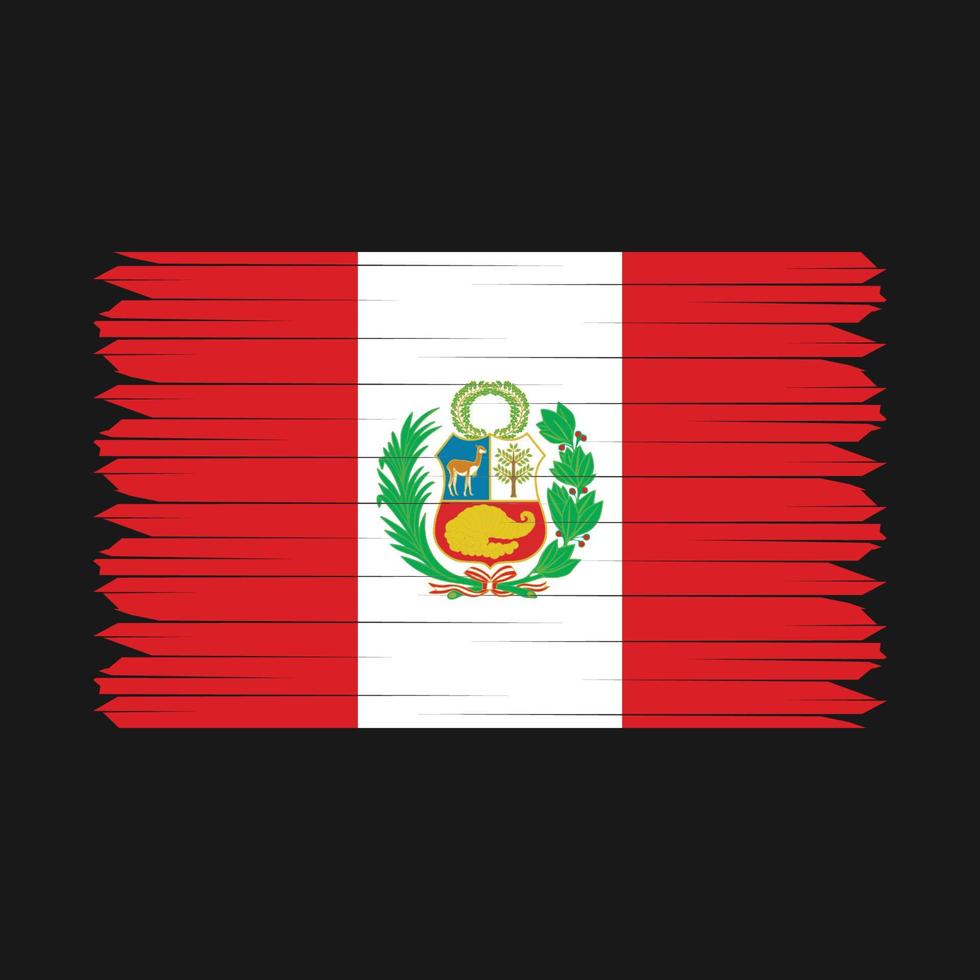 escova de bandeira peru vetor