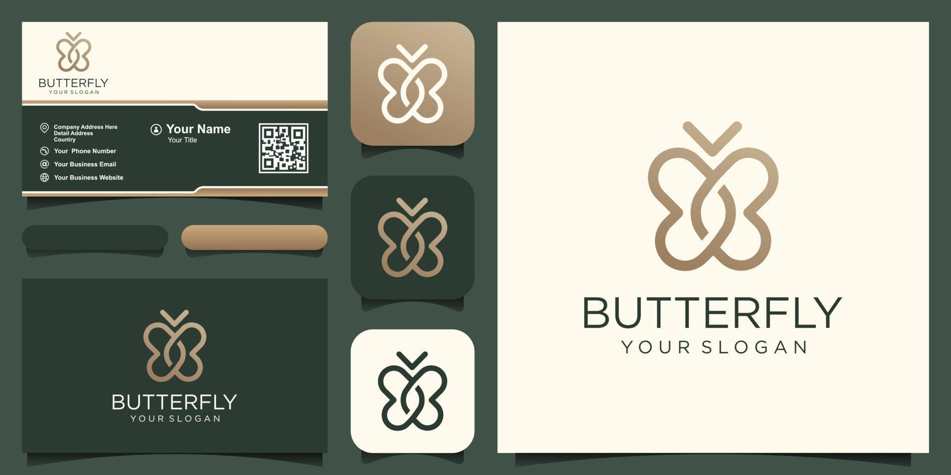 abstrato borboleta simples vetor logotipo. linha mínimo universal luxo ícone logotipo.