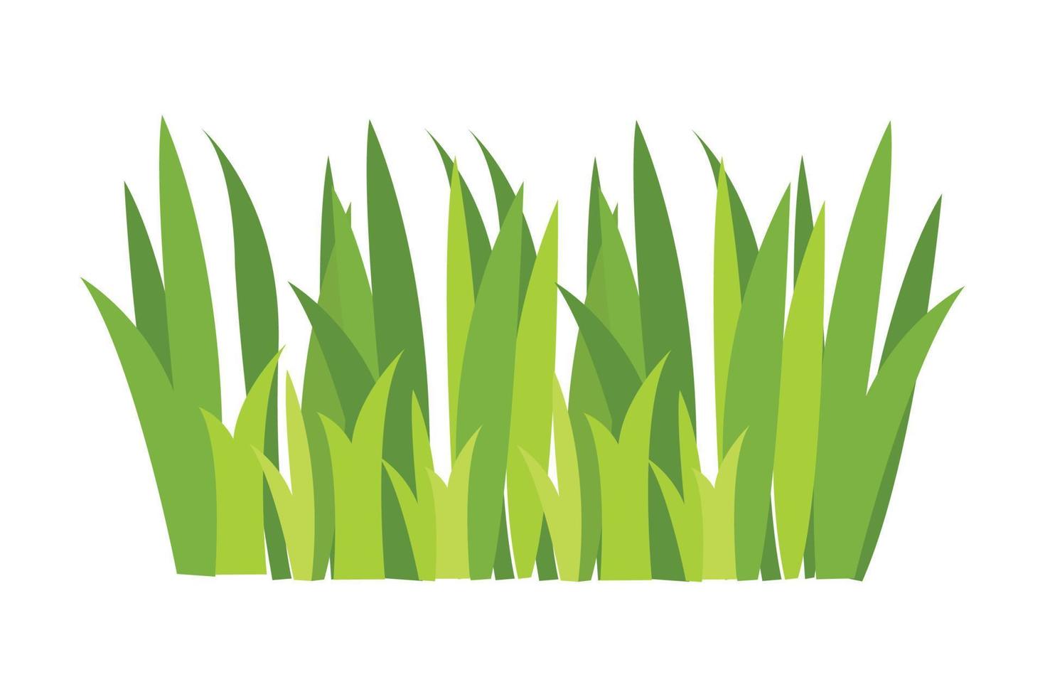verde Relva ilustração. verde grama, flor, natural fronteiras, ervas. plano vetor ilustrações para primavera, verão, natureza, chão, plantas conceito.