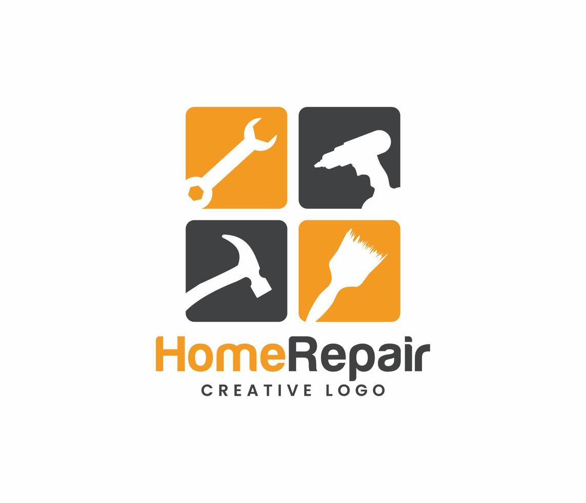 casa reparar logotipo ou casa serviço logotipo vetor