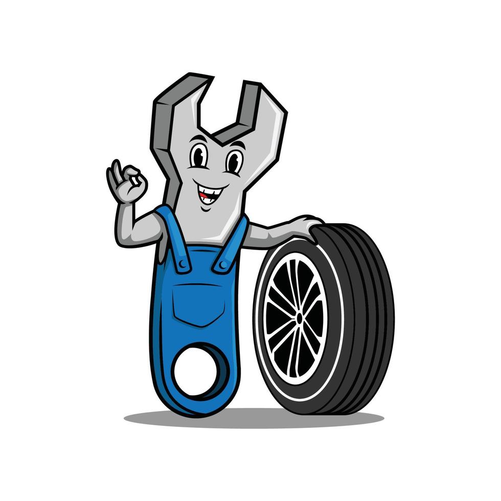 mot teste pneu logotipo vetor