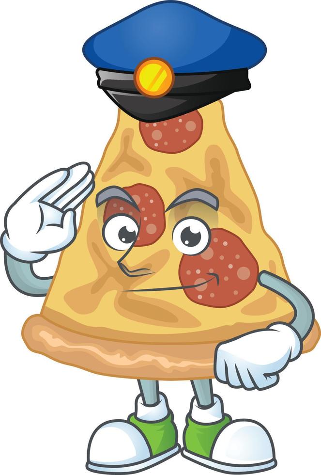 desenho animado personagem do fatia do pizza vetor