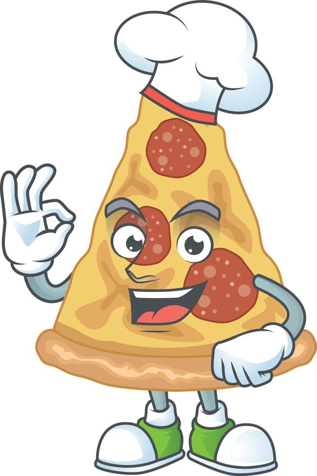 desenho animado personagem do fatia do pizza vetor