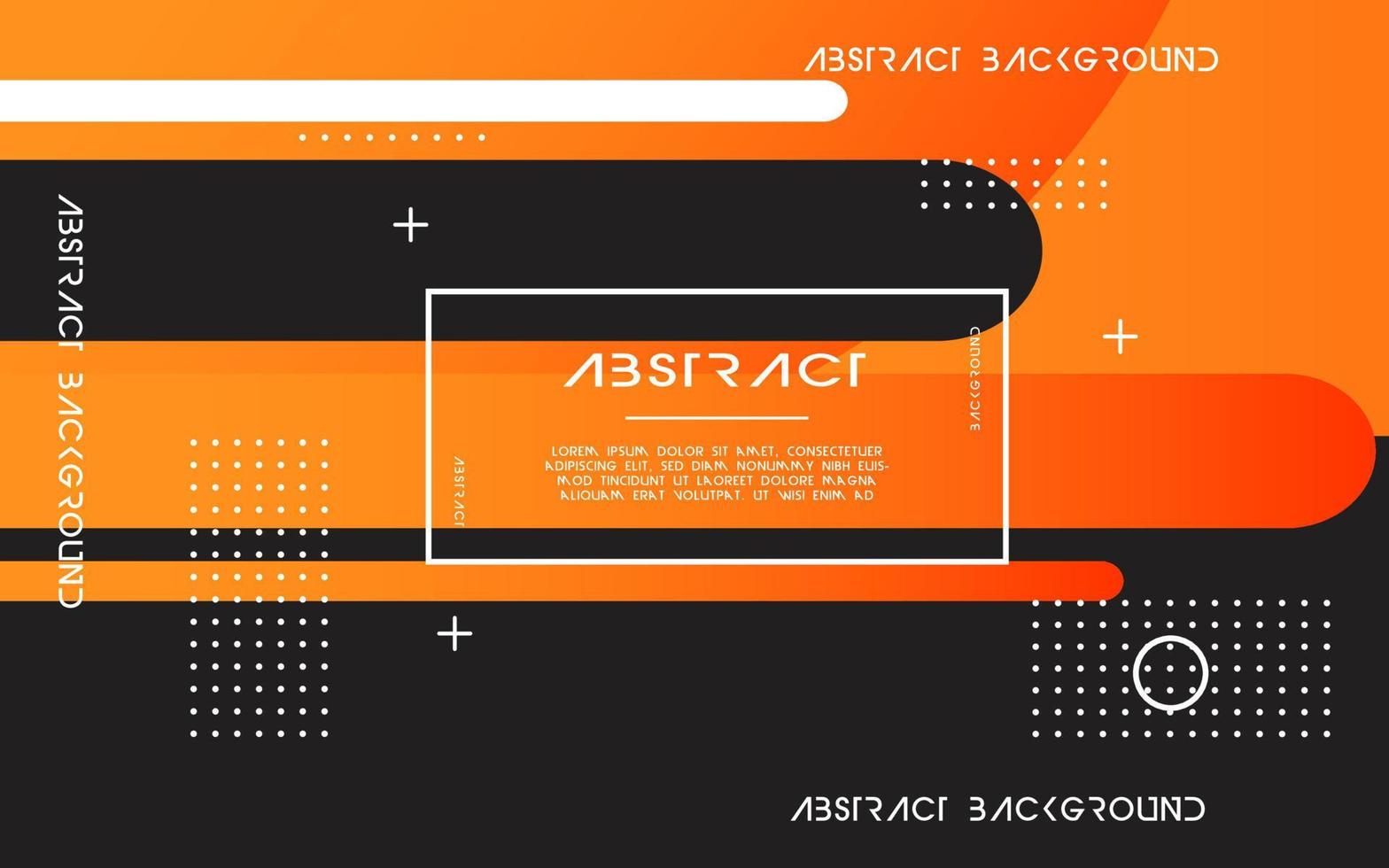 moderno abstrato laranja fundo bandeira Projeto. geométrico elemento Projeto com círculo e linha decoração vetor