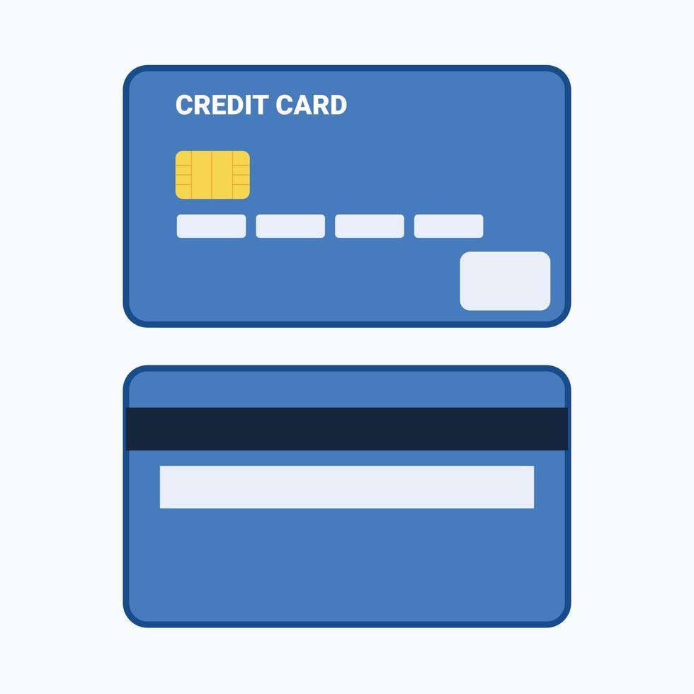 crédito cartão desenho animado ícone vetor ilustração. o negócio e finança objeto conceito isolado vetor.